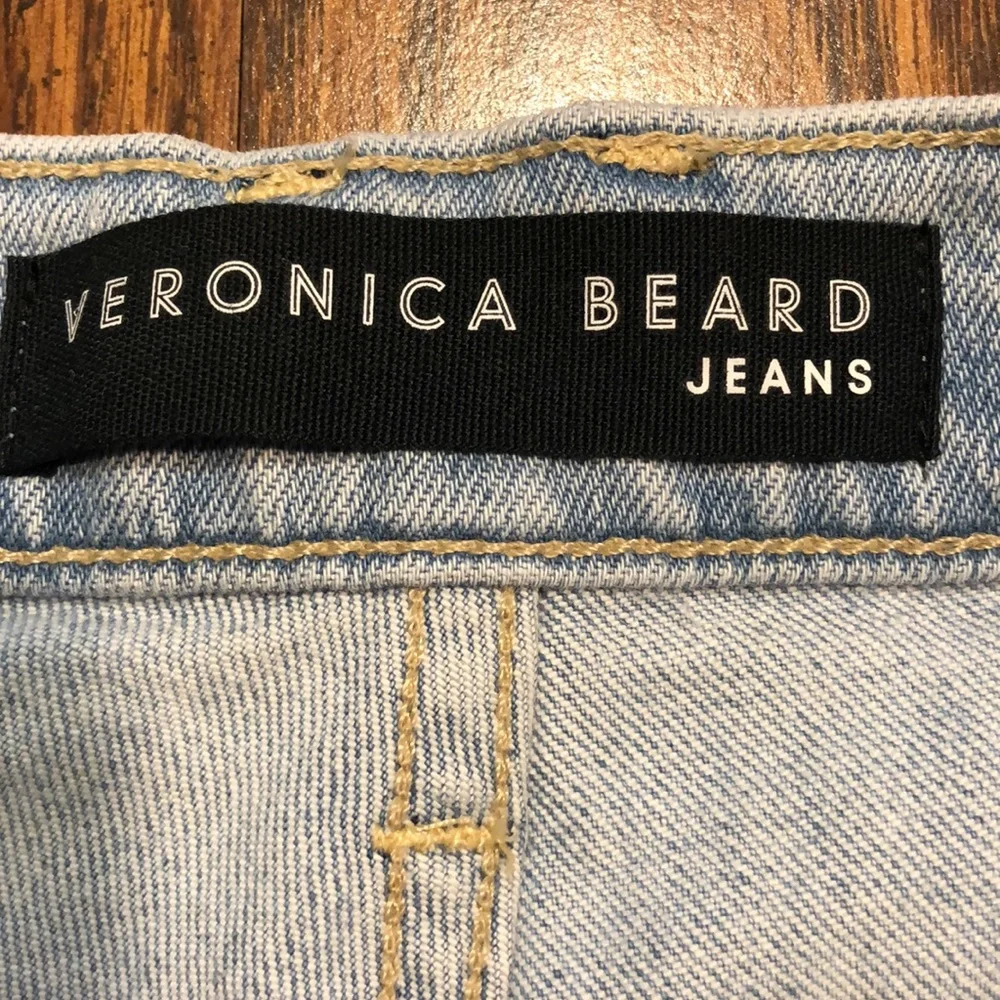 Veronica Beard Blake Classic Straight High Rise Glacier Blue Wash Jeans - Picture 12 of 15